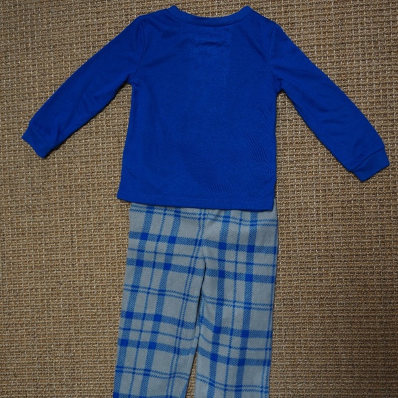 Boys Size 2 Joe Fresh Blue 2-piece PJ Set - Picture 3 of 3